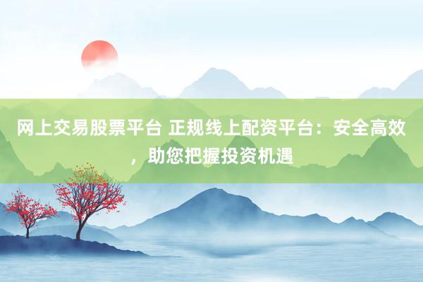网上交易股票平台 正规线上配资平台：安全高效，助您把握投资机遇