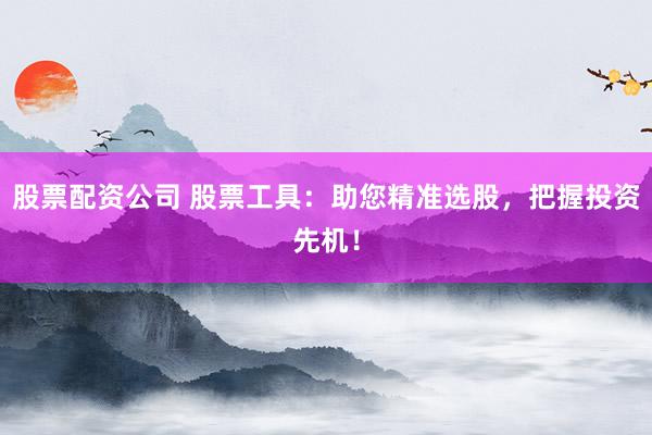 股票配资公司 股票工具：助您精准选股，把握投资先机！
