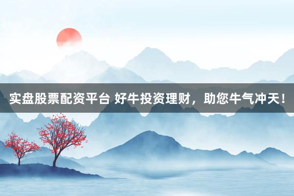实盘股票配资平台 好牛投资理财，助您牛气冲天！