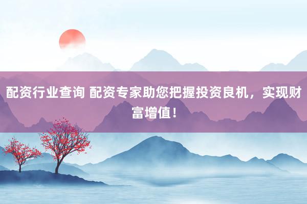 配资行业查询 配资专家助您把握投资良机,实现财富增值!